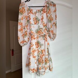 WHITE FLORAL SUNDRESS